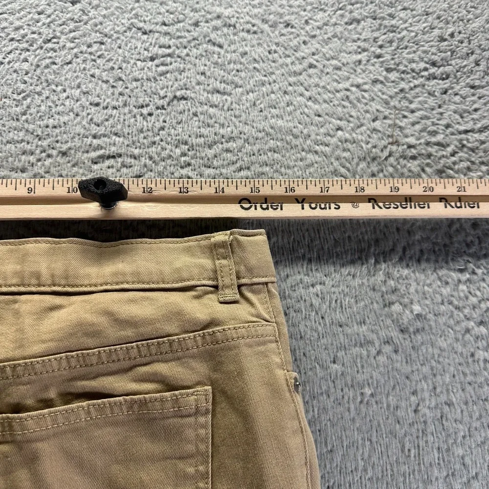 Wonder Nation Jeans Boys 16 Brown Cotton Denim Straight‎ Slim Workwear Stretch